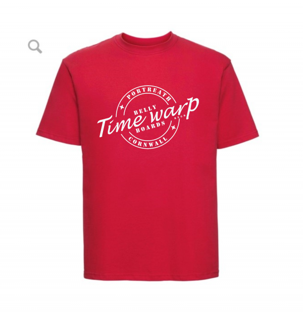 timewarp bellyboards red teeshirt